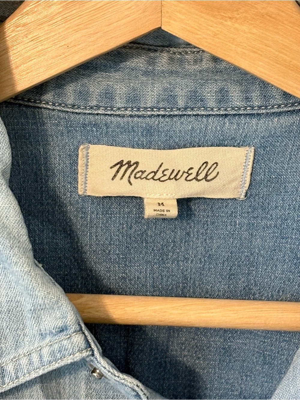 Madewell M denim cowgirl shirt - Picture 4 of 4